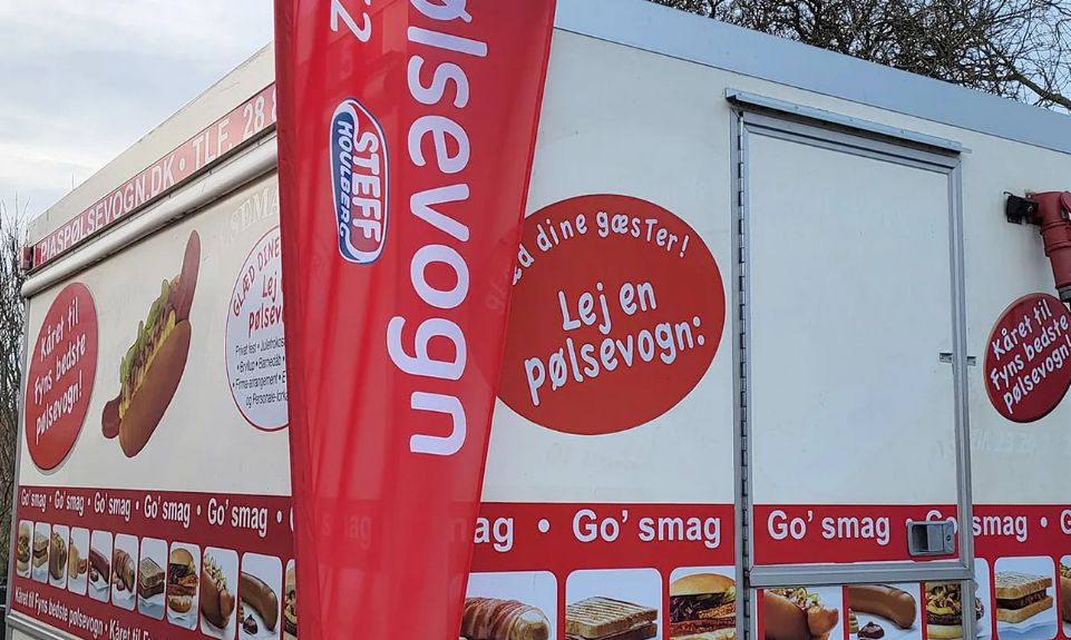 Pølsevogn til leje på Fyn til firmafest, konfirmation og events